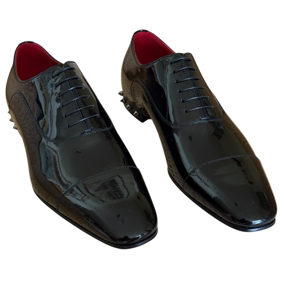 Christian Louboutin Other - Christian Louboutin Greggo Flat Black Patent Leather Dress Shoe sz 43.5